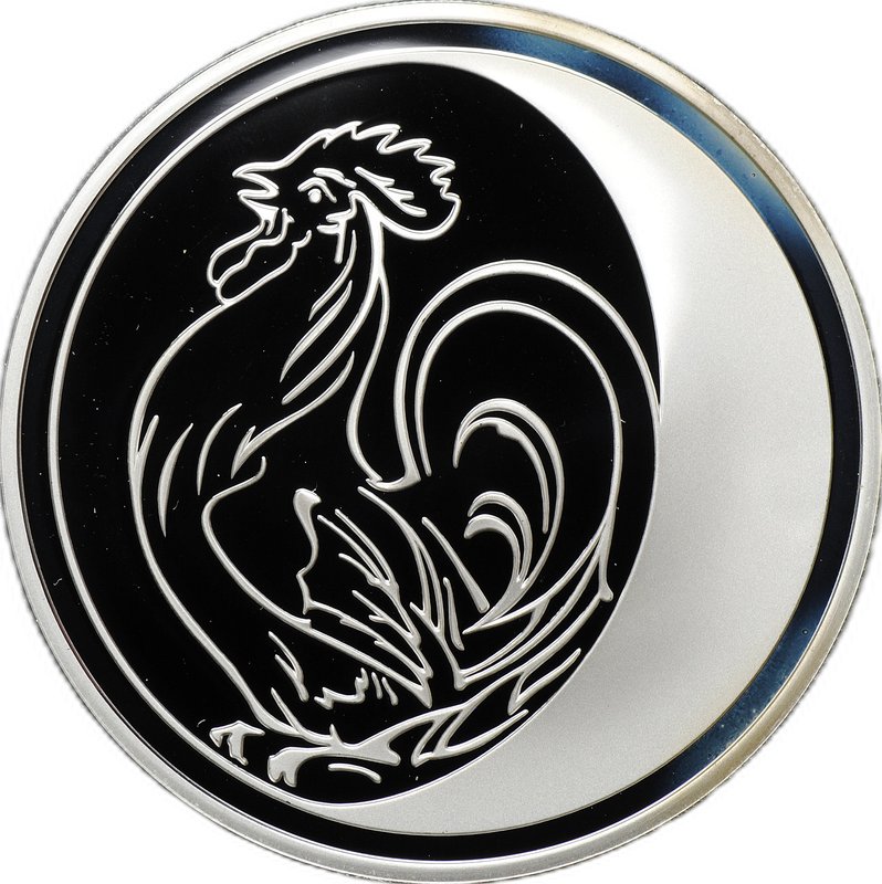 Монета 3 рубля 2005 ММД Лунный календарь Петух