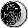 Монета 3 рубля 2005 ММД Лунный календарь Петух