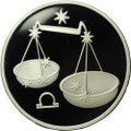 Монета 3 рубля 2003 ММД Знаки зодиака Весы
