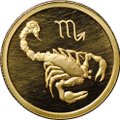 Монета 25 рублей 2002 ММД Знаки Зодиака Скорпион