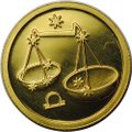 Монета 25 рублей 2002 ММД Знаки Зодиака Весы