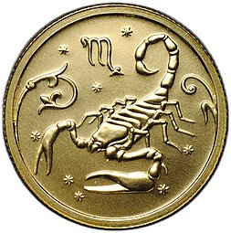 фото для Монета 25 рублей 2005 ММД Знаки Зодиака Скорпион Аверс