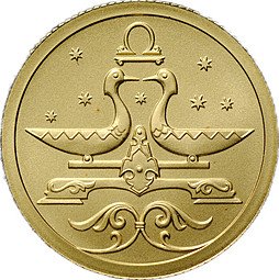 фото для Монета 25 рублей 2005 СПМД Знаки Зодиака Весы Аверс