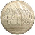 Монета 25 рублей 2011 СПМД Сочи-2014 эмблема игр
