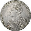 Монета 1 рубль 1726 Московский тип, портрет влево