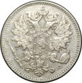 Монета 25 пенни 1901 L Русская Финляндия