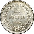 Монета 25 Пенни 1915 S Русская Финляндия