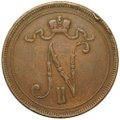 Монета 10 пенни 1907 Русская Финляндия
