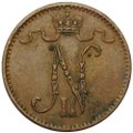 Монета 1 пенни 1912 Русская Финляндия