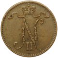 Монета 1 Пенни 1915 Русская Финляндия