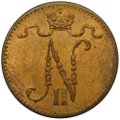 Монета 1 пенни 1916 Русская Финляндия