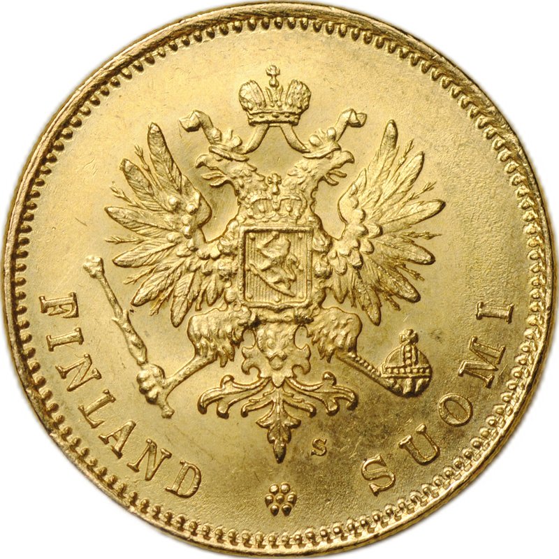 Монета 20 марок 1912 S Русская Финляндия