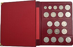 фото для Полный набор юбилейных монет СССР 1965-1991 годов 64 (68) монет в альбоме Аверс