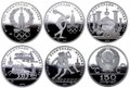 Комплект 150 рублей 1977-1980 платина Олимпиада 1980 в Москве PROOF