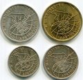 Набор 10, 25, 50, 100 рублей 1993 ММД Арктикуголь Шпицберген