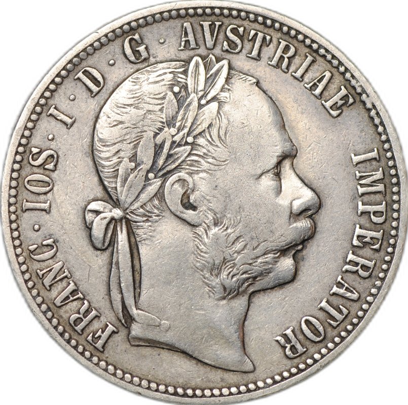 Монета 1 флорин 1887 Австрия