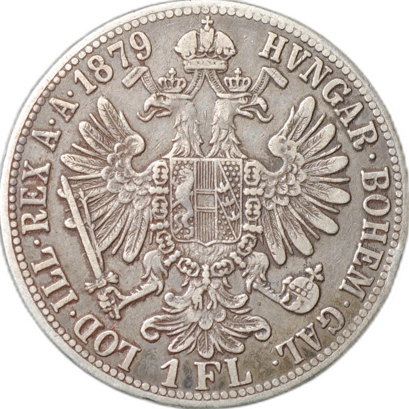 Монета 1 флорин 1879 Австрия