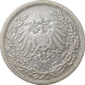 Монета 1/2 марки 1905 А Германия