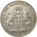 Монета 5 марок 1908 Гамбург Германия
