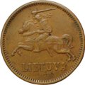 Монета 2 цента 1936 Литва
