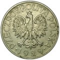 Монета 1 злотый 1929 Ядвига Польша