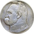Монета 10 злотых 1935 Пилсудский Польша
