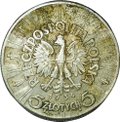 Монета 5 злотых 1934 Пилсудский Польша