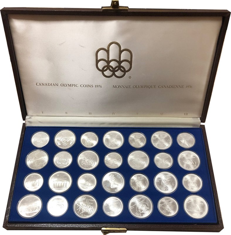 Набор монет 1976 5, 10 долларов 28 монет Олимпиада в Монреале Канада
