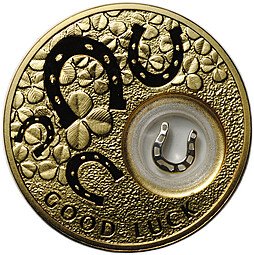 фото для Монета 2 доллара 2013 На Удачу - Подкова Остров Ниуэ Аверс