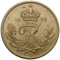 Монета 25 эре 1959 Дания