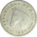 Монета 10 франков 1961 Мали