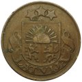 Монета 2 сантима 1932 Латвия