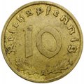 Монета 10 рейхспфеннингов 1938 A Германия