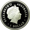 Монета 1 доллар 2004 Арктические территории Станция Моусен пингвин Австралия