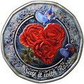 Монета 1 доллар 2011 Скажи это с розами Любовь Острова Кука