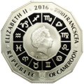 Монета 1000 франков КФА 2016 ММД Талисман удачи Подкова Камерун