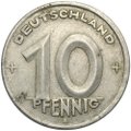 Монета 10 пфеннингов 1949 A ГДР Германия