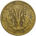 Монета 5 франков 1956 Того Французская Западная Африка