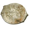 Монета Денга Даниил Борисович 1423 - 1429 Нижегородско-Суздальское великое княжество Петух вправо / Князь на троне