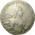Монета 1 Рубль 1762 СПБ TI НК Екатерины II