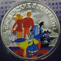Монета 25 рублей 2019 ММД Российская (советская) мультипликация Бременские музыканты (цветная, в блистере)