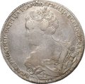 Монета 1 рубль 1726 СПБ Петербургский тип, портрет влево слаб ННР VF Det.