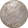 Монета 1 рубль 1726 СПБ Петербургский тип, портрет влево слаб ННР VF Det.