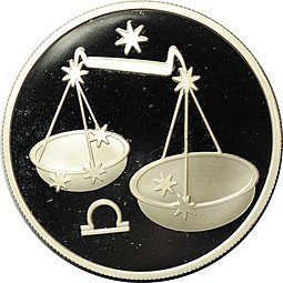 фото для Монета 2 рубля 2002 ММД Знаки зодиака Весы Аверс