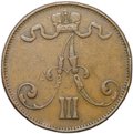 Монета 5 пенни 1888 Русская Финляндия