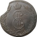 Монета 10 копеек 1772 КМ Сибирская