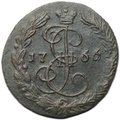 Монета Денга 1766 ЕМ