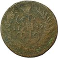 Монета Денга 1789 без обозначения монетного двора