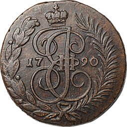фото для Монета 2 копейки 1790 АМ Аверс