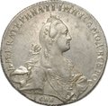 Монета 1 рубль 1766 СПБ TI АШ